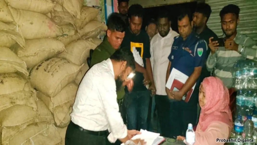 ওসমানীনগরে সরকারি চাল জব্দ, জরিমানা