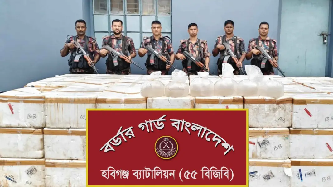 সীমান্তে অভিযান, গাঁজা–রেনু পোনা ও ফুচকা জব্দ