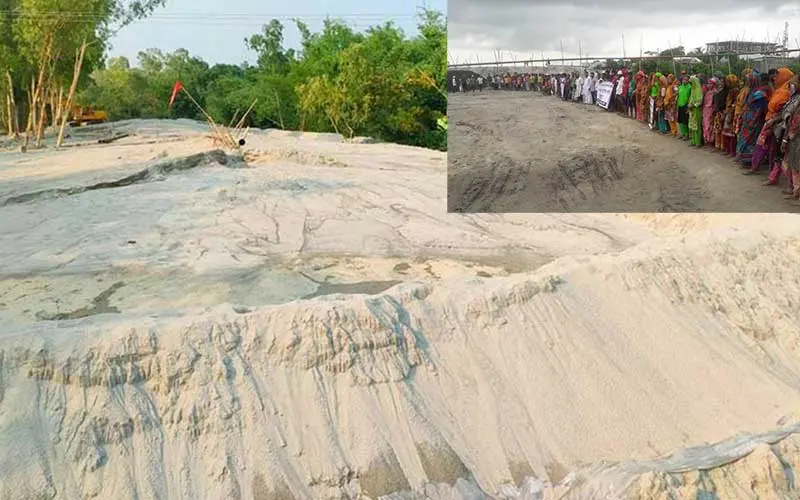 সুনামগঞ্জে অবৈধ বালু উত্তোলনে কঠোর নিষেধাজ্ঞা
