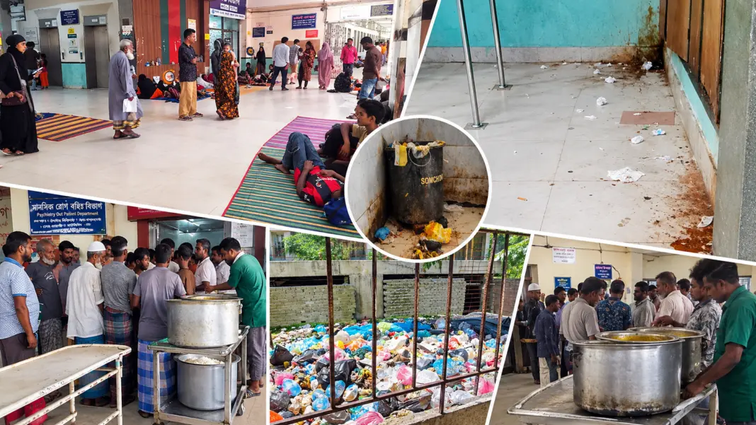 ওসমানী হাসপাতালে ময়লা-দুর্গন্ধ, কমেনি রোগীদের ভোগান্তি