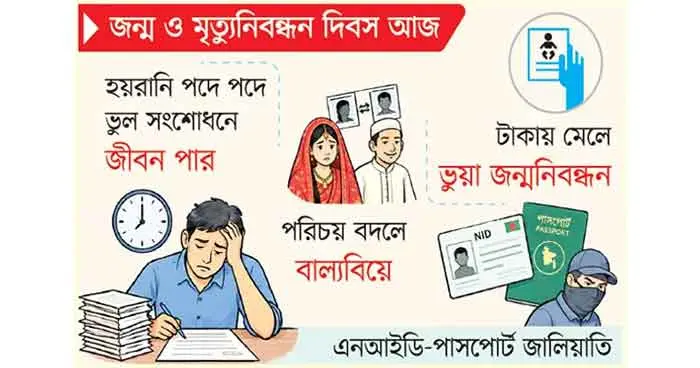 সার্ভার জটিলতায় জন্মনিবন্ধন, বাড়ছে নাগরিক ভোগান্তি সার্ভার জটিলতায় জন্মনিবন্ধন, বাড়ছে নাগরিক ভোগান্তি